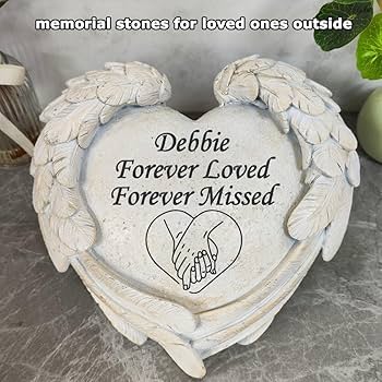 Amazon.com: TB TIBAG Personalized Memorial Stones with Wings for