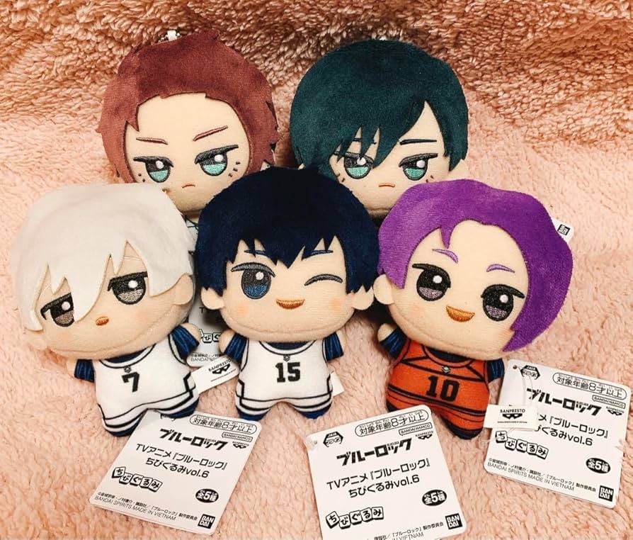 ブルーロックちびぐるみVol.6コンプリート 瓜・ 世一・ 玲王・ 凛・ 冴