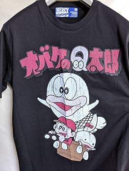 Amazon.co.jp: MERCY Vintage レトロアニメ オバケのQ太郎 Tシャツ L