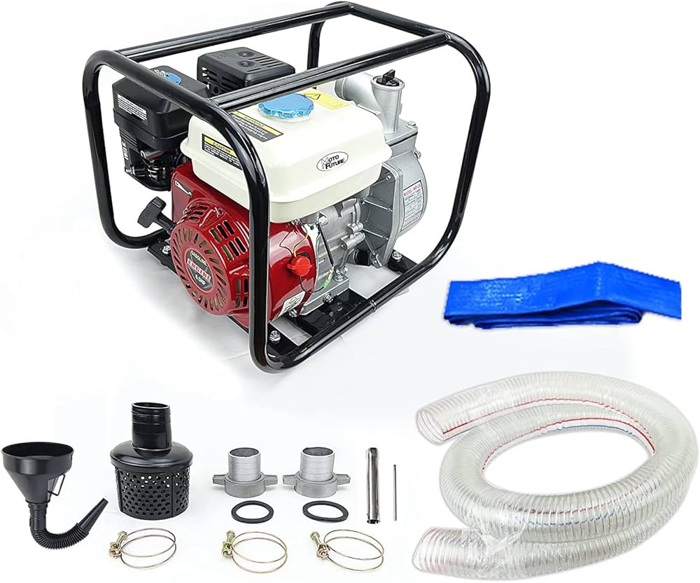 Amazon | エンジンポンプ 水中ポンプ 4サイクル エンジン式ポンプ 給水