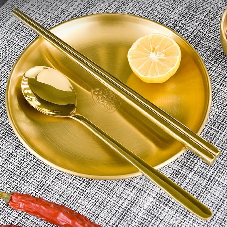 Amazon.co.jp: Deerou 6 個ステンレス鋼 韓国食器セットバーベキュー