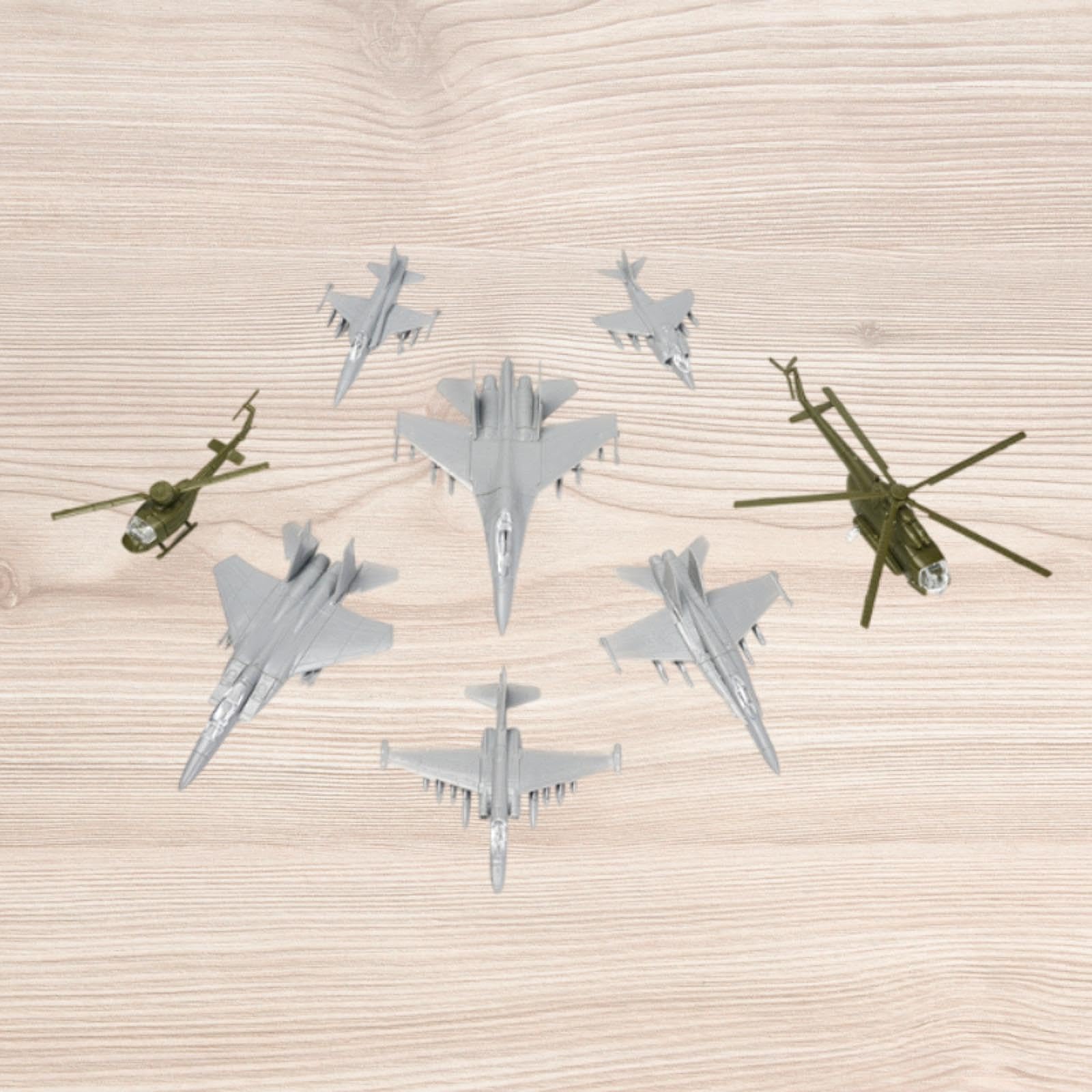 Amazon.co.jp: PEWETE 8個 小航空機モデルセット1/144航空機セット