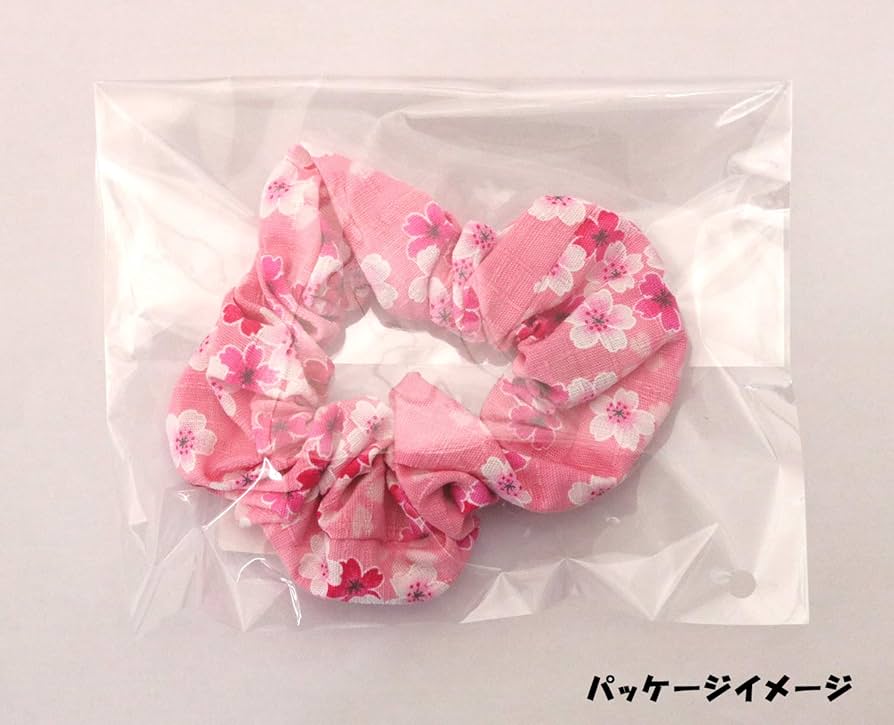 Amazon.co.jp: まつみ工芸 さくらはん シュシュ 桜/ピンク 10×10×0.5cm