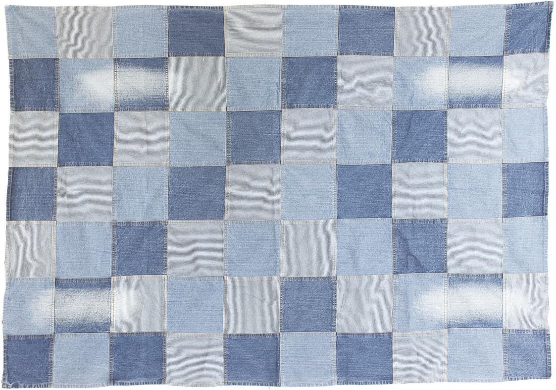 Amazon｜村田屋 マルチカバー 192×136cm パッチワークデニムブロック