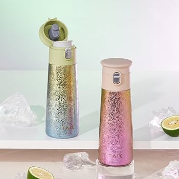 Amazon | TAIC チタン真空ボトル と ストレーナー 420ml オシャレ