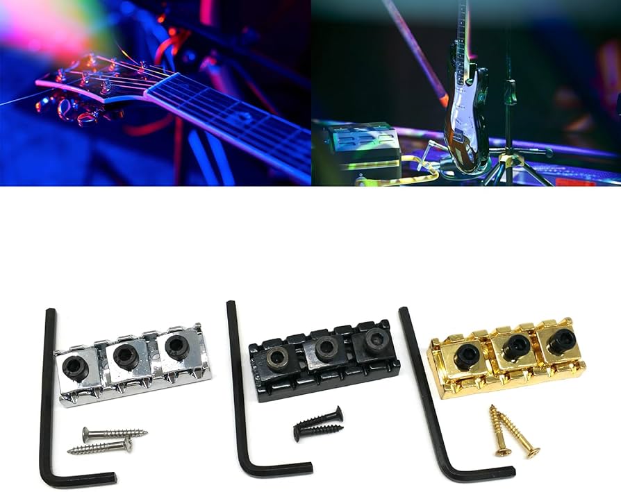 Amazon.co.jp: ギターロックナット亜鉛合金ギター弦ロックナット