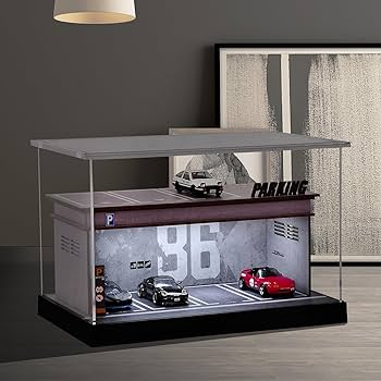 Amazon.co.jp: cxiiuui 1/64 ミニカー 収納 ディスプレイ ケース 2層駐