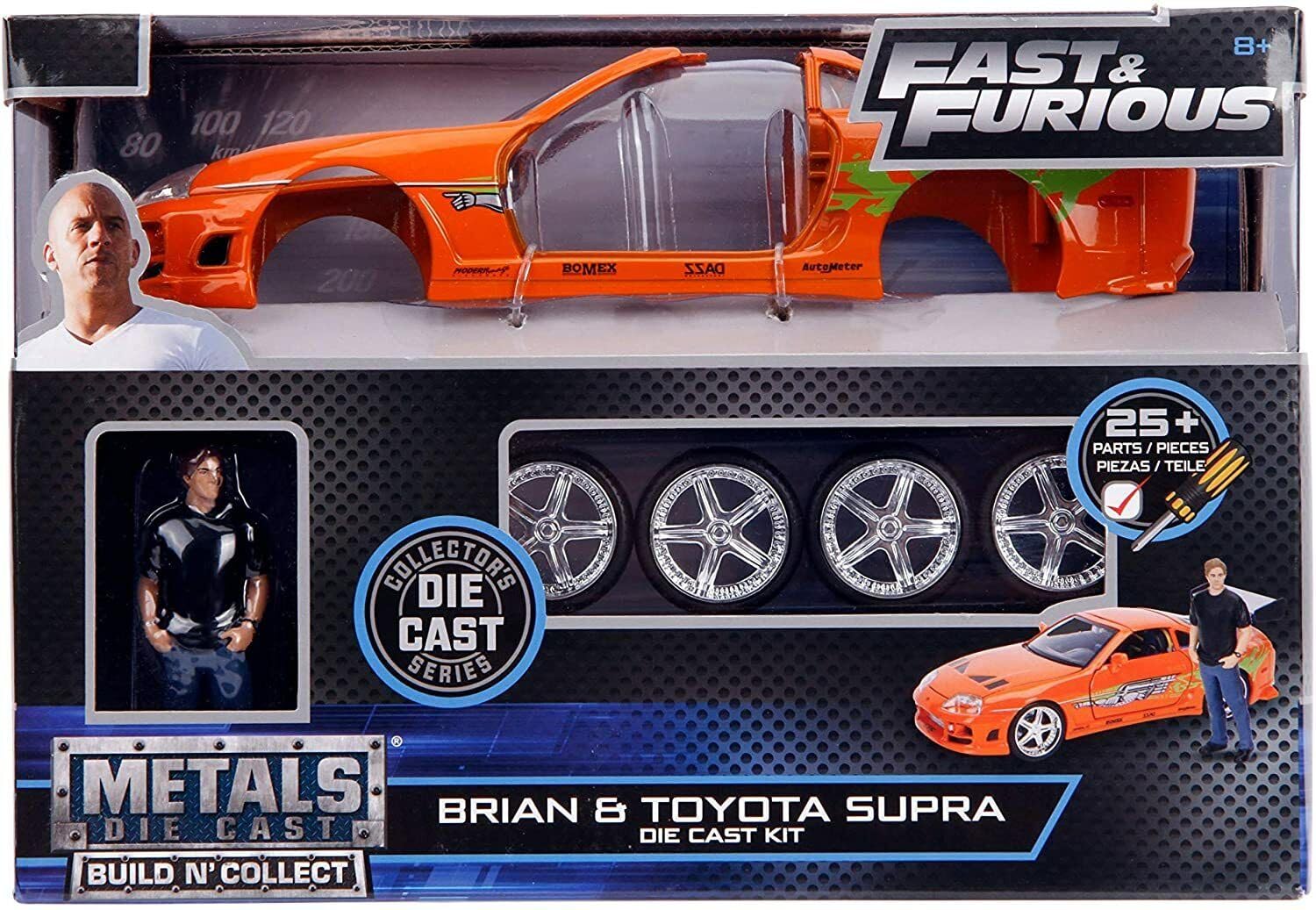 Amazon | Jada Toys Fast & Furious Brian & Supra 1:24 Scale Build n
