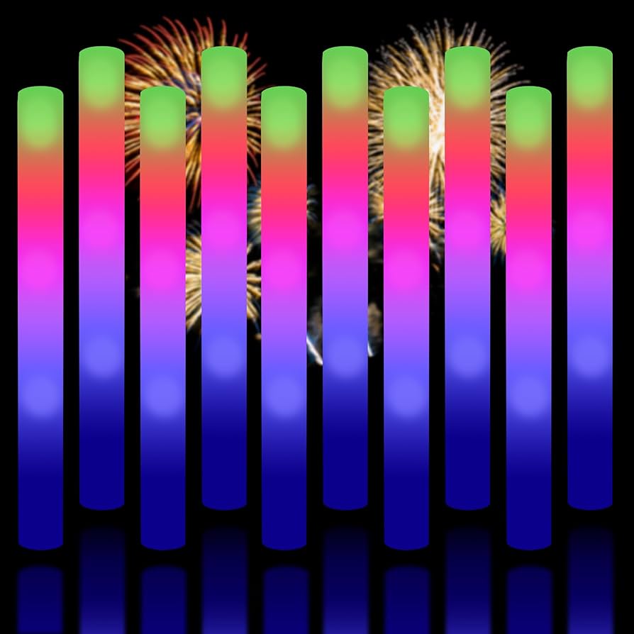 Amazon.com: Super Z Outlet Upgraded Light up Foam Sticks, 3 Modes