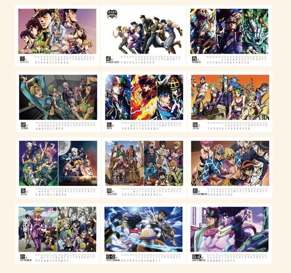 Amazon.co.jp: 「ジョジョの奇妙な冒険」2025年 卓上カレンダー（両面