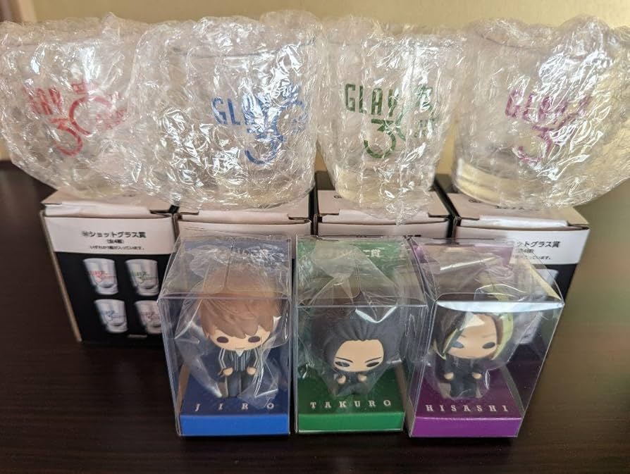 Amazon | GLAYエンタメくじ すわりんこ ショットグラス 7点セット