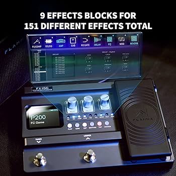 Amazon.co.jp: FLAMMA FX100 ギター マルチ-エフェクト ペダル 151