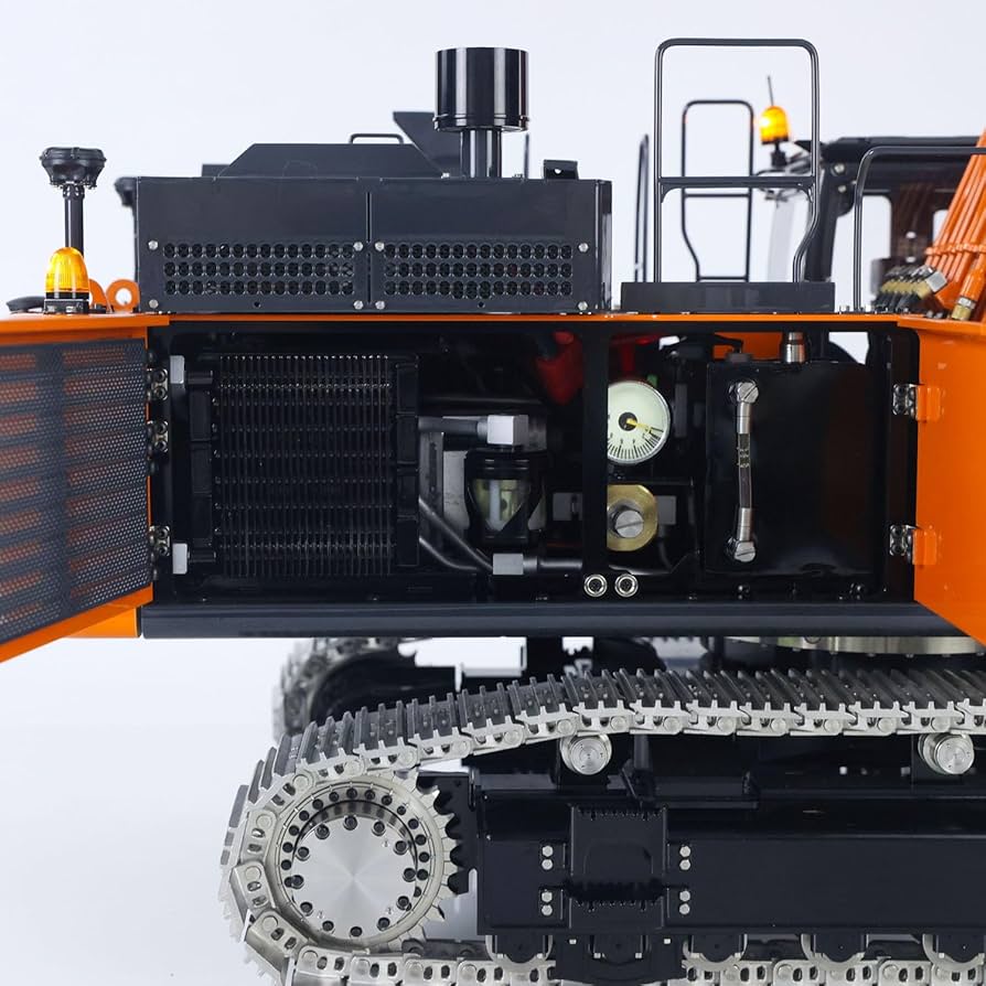 Amazon.com: wheelfun LESU Aoue Zx490 1/14 Remote Control Hydraulic