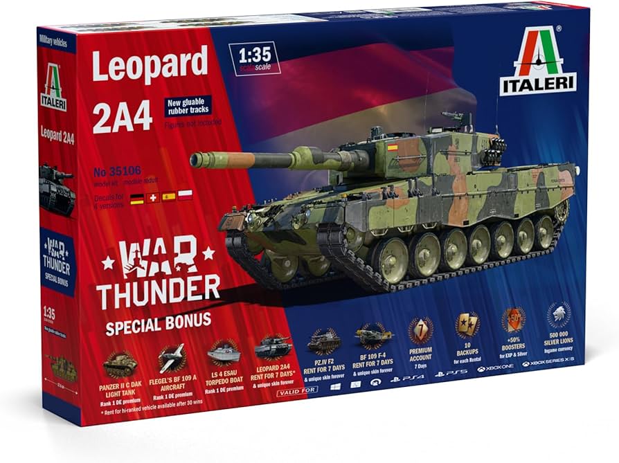 Amazon | イタレリ 1/35 ウォーサンダー レオパルト2A4 プラモデル
