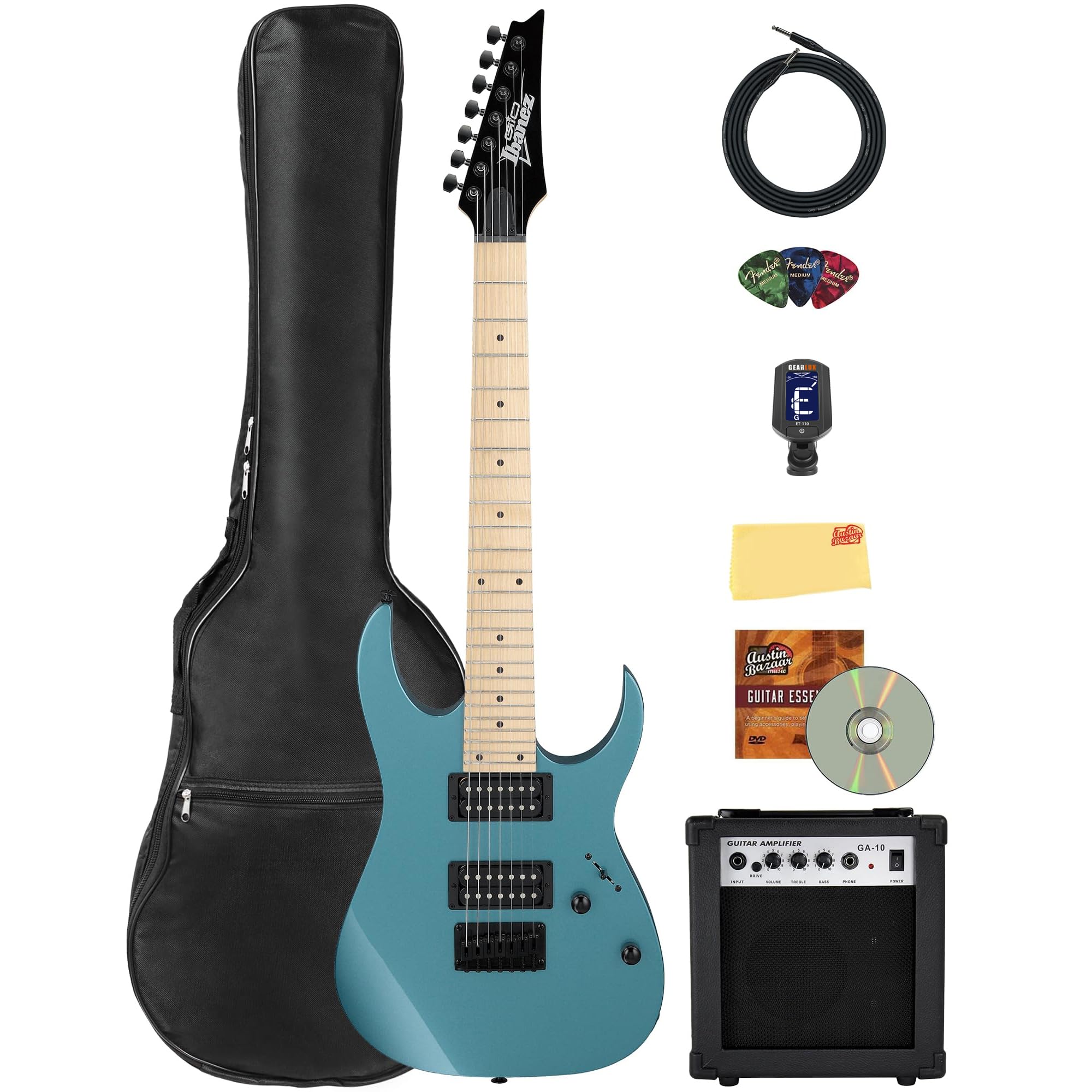 Amazon.com: Ibanez GRG7221M RG Gio 7-String Electric Guitar