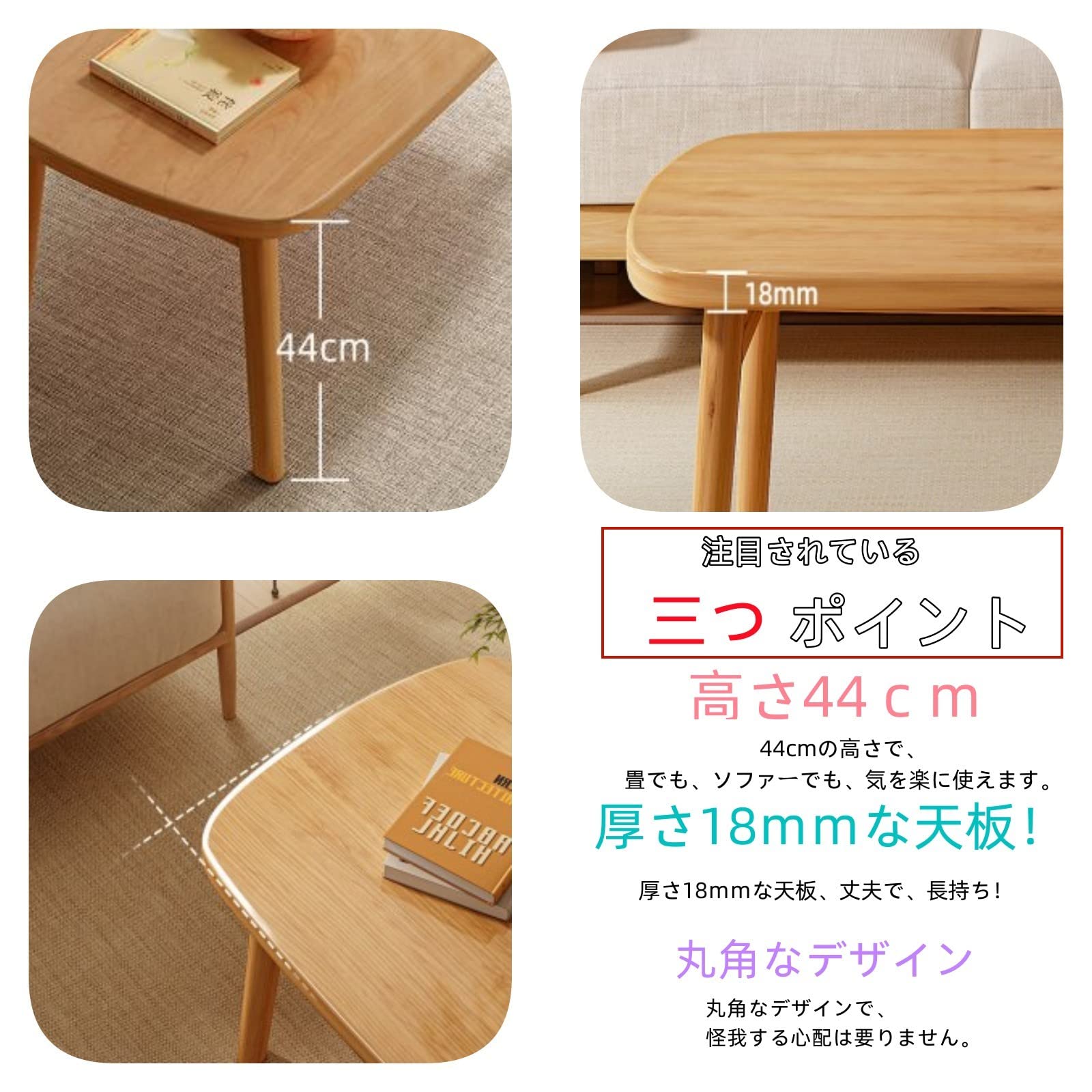 Amazon.co.jp: QD-WST ローテーブル センターテーブル 折り畳み