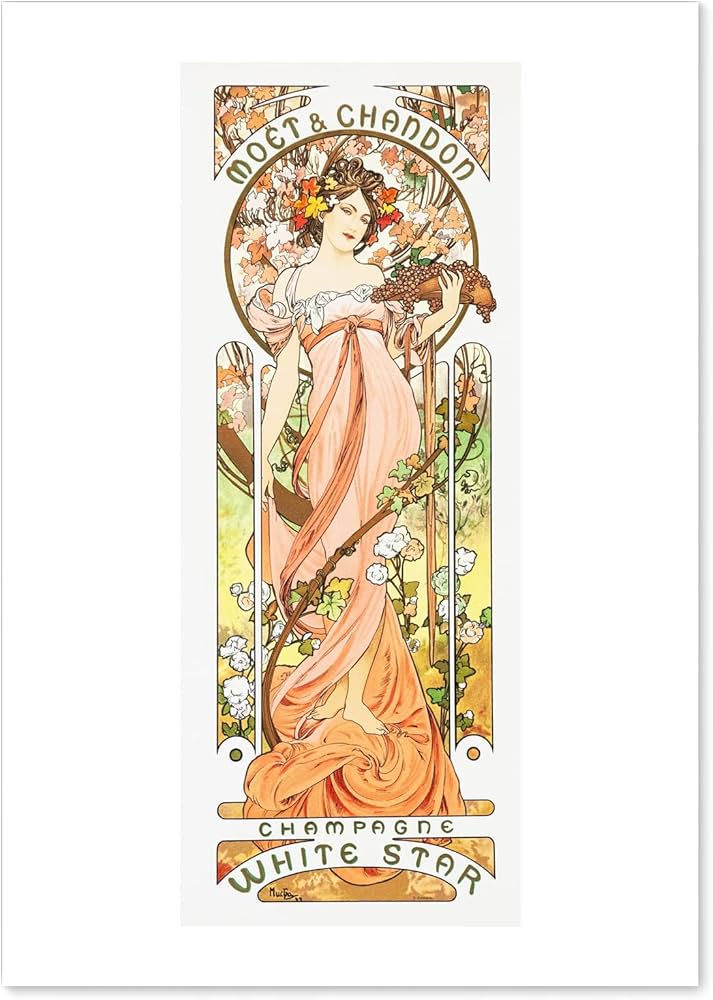 Amazon.co.jp: ポスター アルフォンス ミュシャ (モエ エ シャンドン