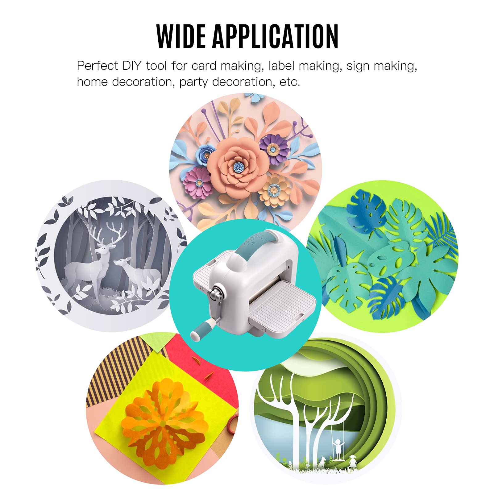 Amazon.co.jp: Zwbfu クラフト用ダイカッティングマシン,ダイカット