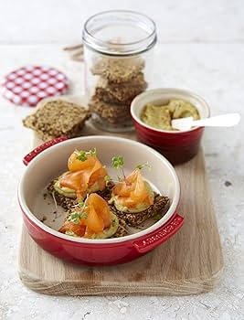 Le Creuset Deep Dish Tapas Dish, 5.5 inches (14 cm), Rainbow, Heat