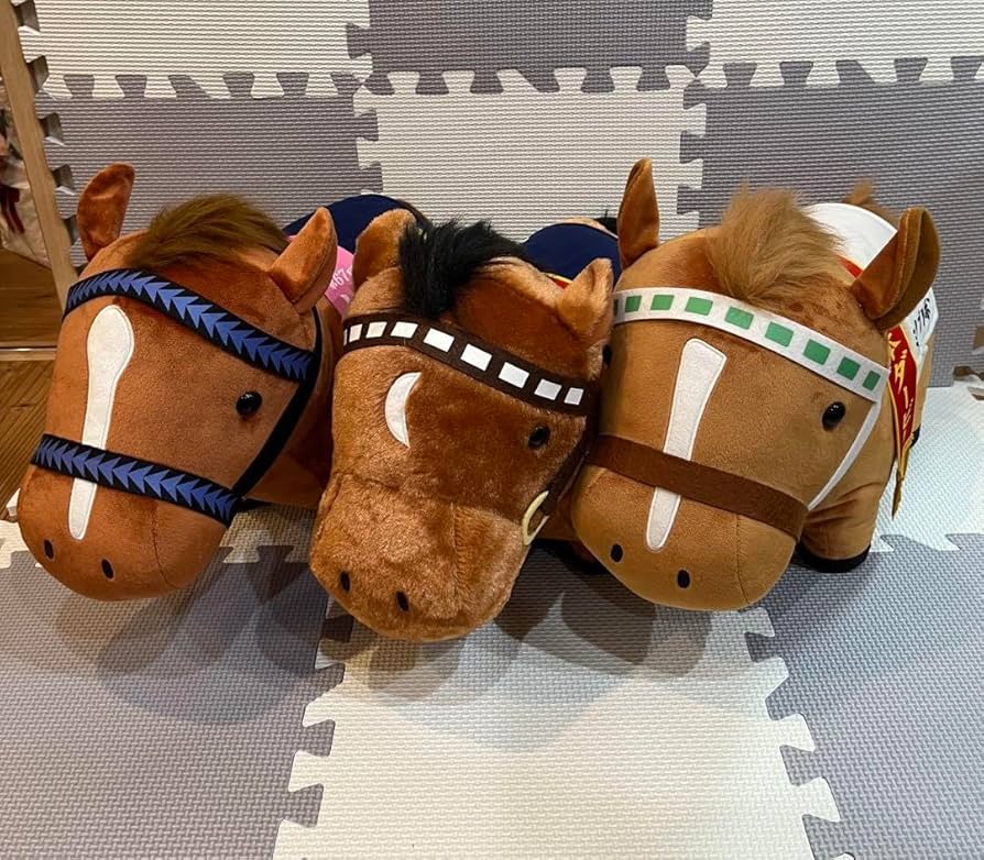 Amazon.co.jp: サラブレッドコレクション BIG ぬいぐるみ 3頭セット