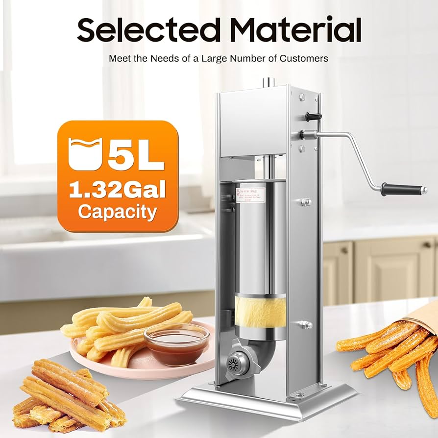 Amazon.co.jp: 手動チュロスメーカーマシン 5L 業務用チュロスメーカー