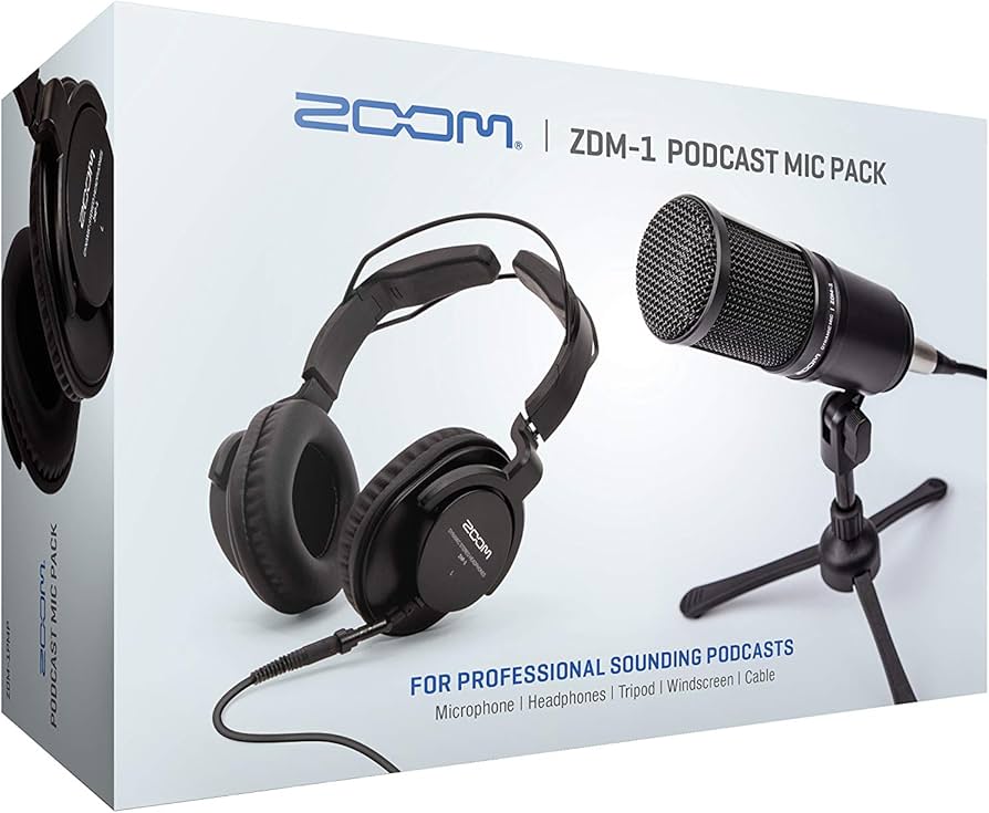 Amazon.com: Zoom ZDM-1 Podcast Mic Pack, Podcast Dynamic