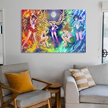 Amazon.co.jp: 美少女戦士セーラームーン 五戦士ポスター 壁掛けアート