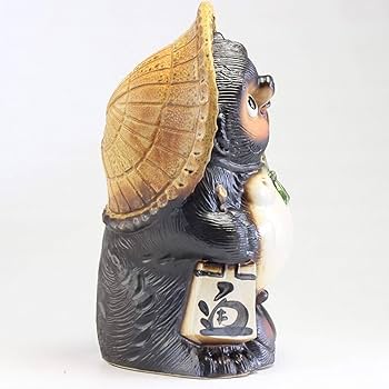 Amazon.co.jp: CtoC JAPAN Select 信楽焼 たぬき 置物 L68-8 陶器 幅