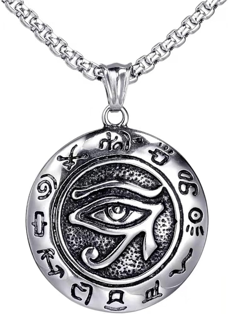 Amazon | TURTLEDOVE ホルスの目 ネックレス ステンレススチール 古代