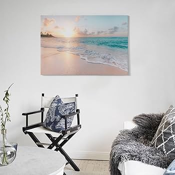 Amazon.co.jp: 海の絵 海辺 風景写真 海 絵画 静物の風景 ビーチ 海 空