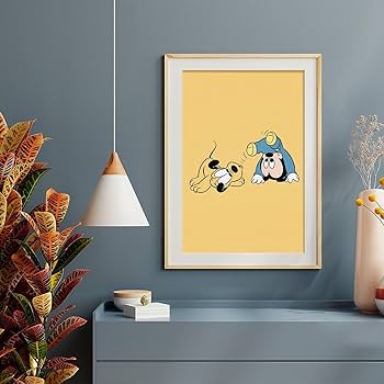 Amazon.co.jp: ミッキー プルート ポスター 絵画 インテリア 壁紙用