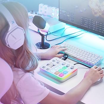 Amazon.com: MAONO Gaming Audio Mixer, Audio Interface with Pro