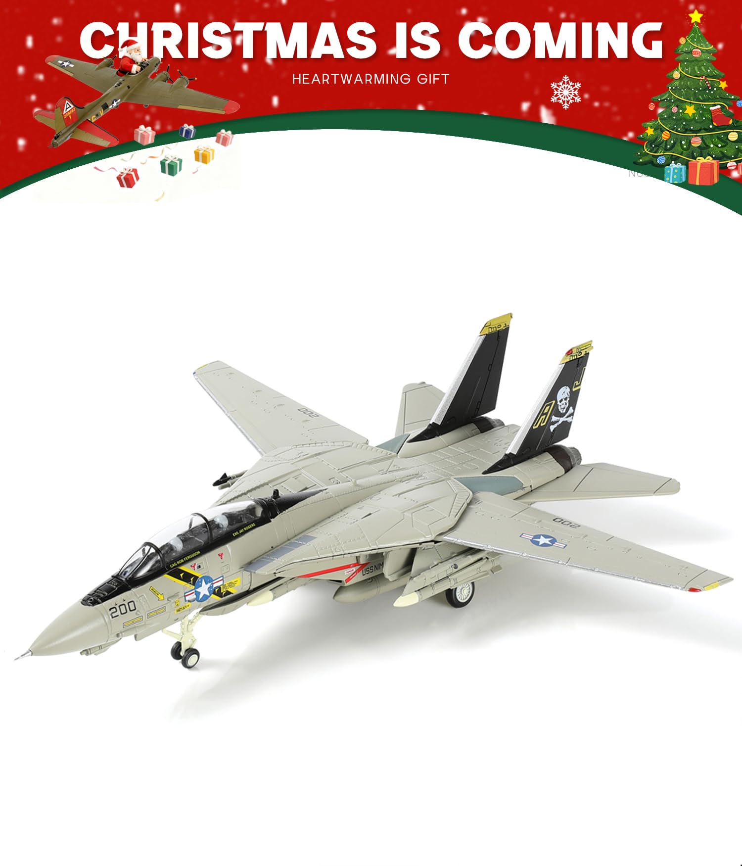 Amazon.co.jp: NUOTIE 1/100 F-14 トムキャット戦闘機 模型 戦闘機