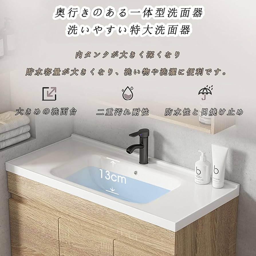 Amazon.co.jp: Vzxdzn 洗面台 洗面化粧台 収納 ミラーキャビネット