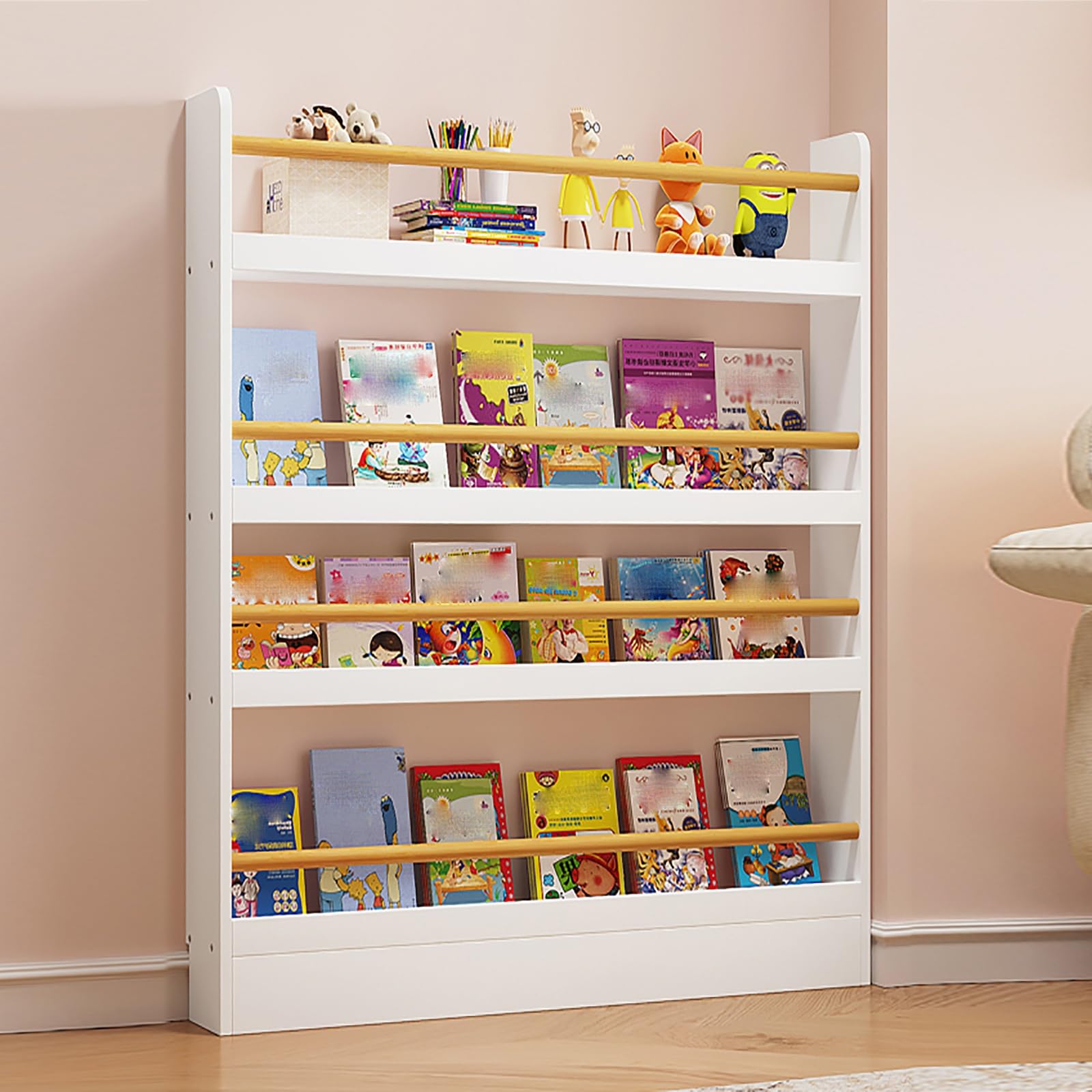 Amazon.co.jp: 壁掛け絵本棚、絵本ラック、マガジンラック、収納ラック
