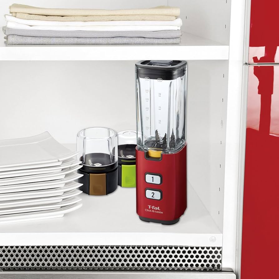 Amazon | ティファール ミキサー 「クリック&テイスト」 ルビーレッド