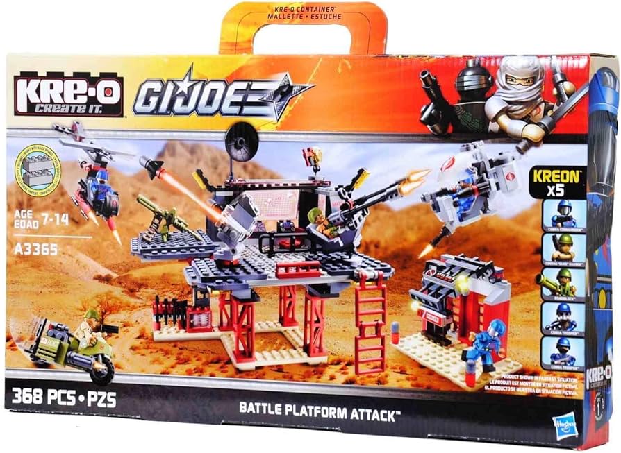 Amazon.com: Hasbro GI Joe Battle Platform Attack A3365 - 368pc Set