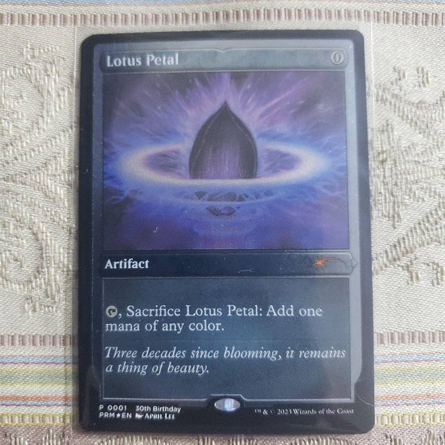 Amazon.co.jp: MTG 水蓮の花びら プロモ エッチングfoil Lotus Petal