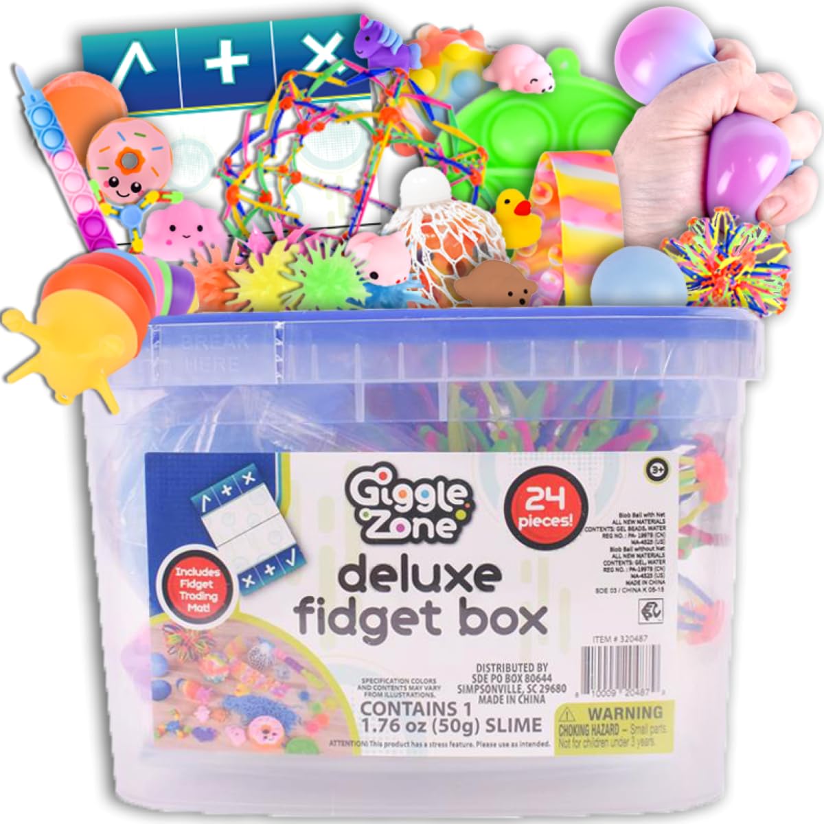 Amazon.com: Sunny Days Entertainment 24 Piece Fidget Box, Sensory