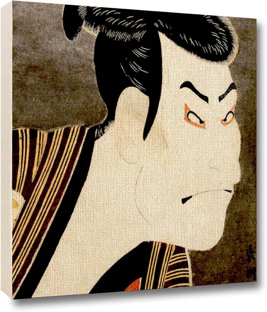 Amazon.co.jp: キャンバス画 【世界の名画】 東洲斎写楽 壁紙 アート