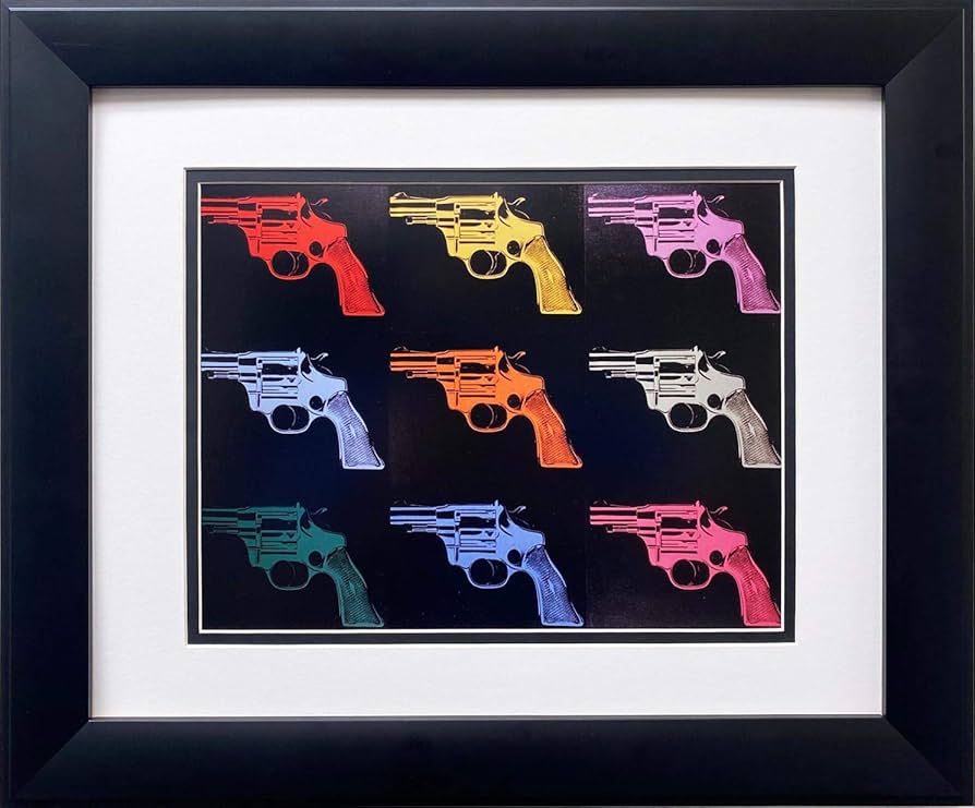 Amazon.com: Gallerygems Andy Warhol Gun (Many Rainbows) Custom