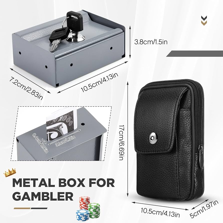 Amazon.com: Zhengmy 2 Pcs Portable Lock Metal Pocket with Waist