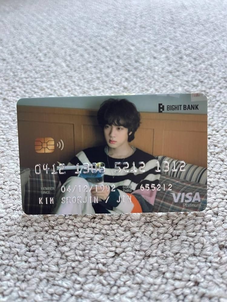 Amazon.co.jp: BTS 防弾少年団 JIN ジン クレジットカード風 トレカ