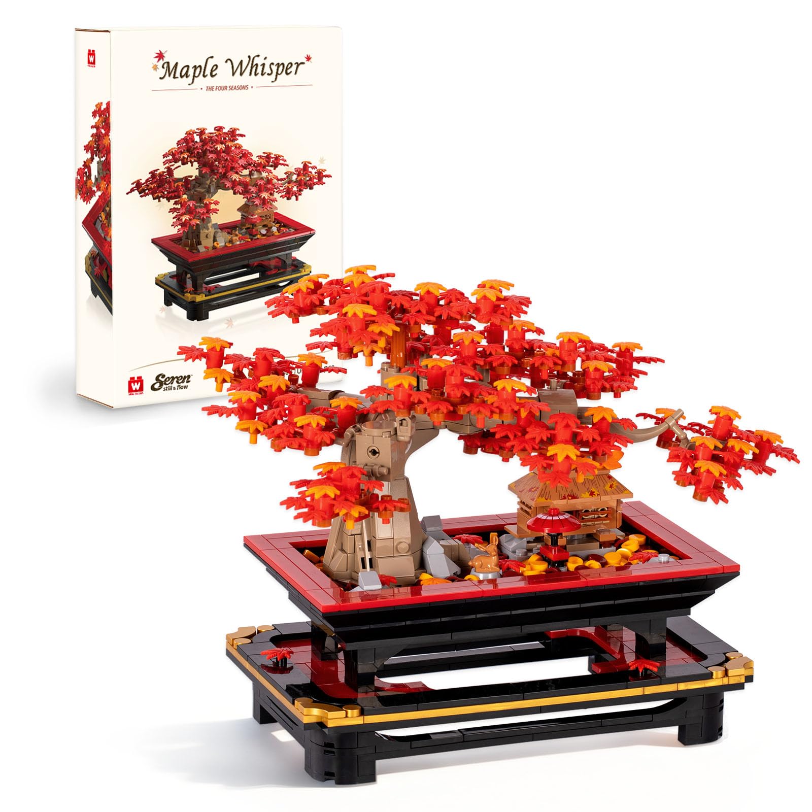Amazon.com: Wise Block Japanese Red Maple Bonsai Tree Building Toy