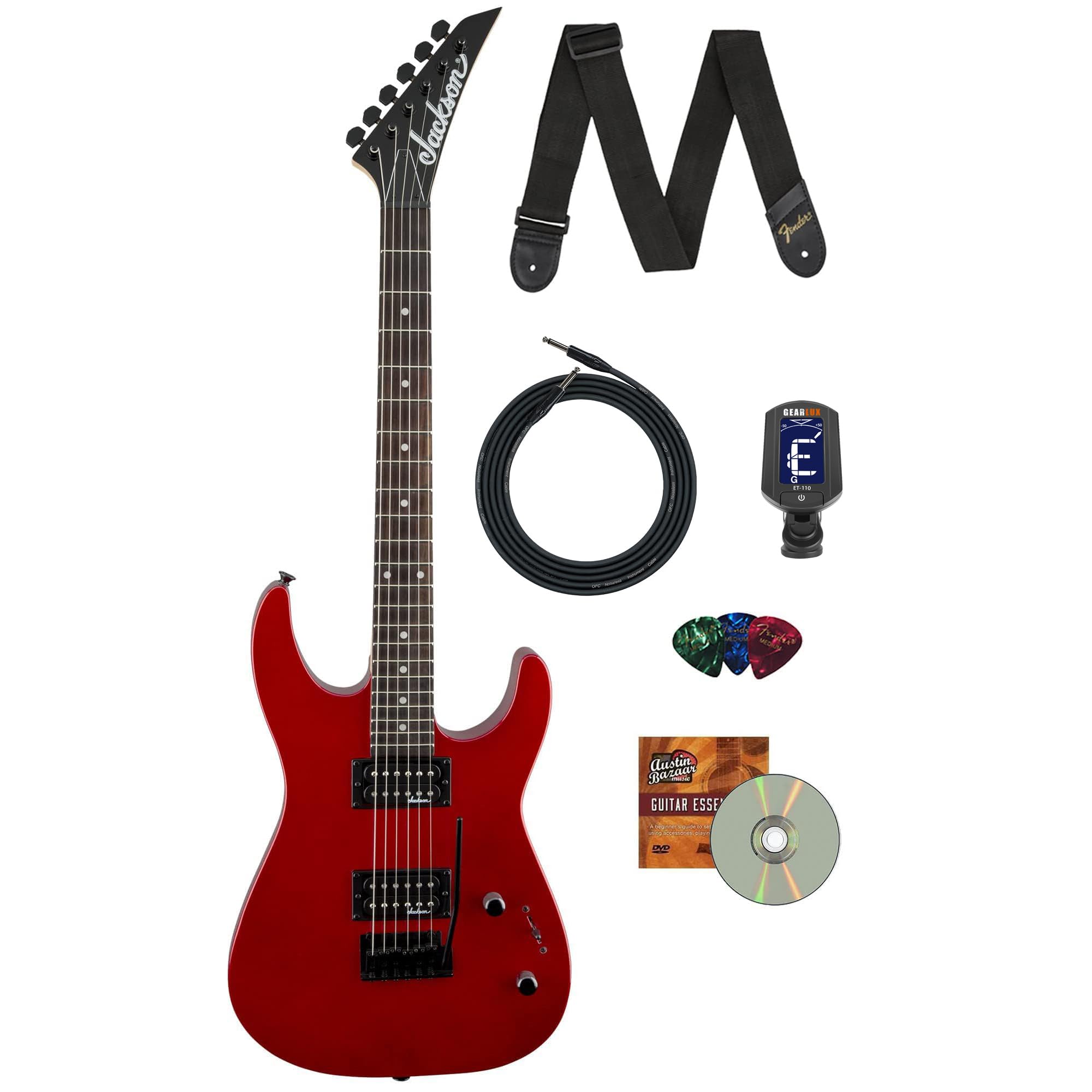 Amazon.com: Jackson Dinky JS11 Electric Guitar - Metallic Red