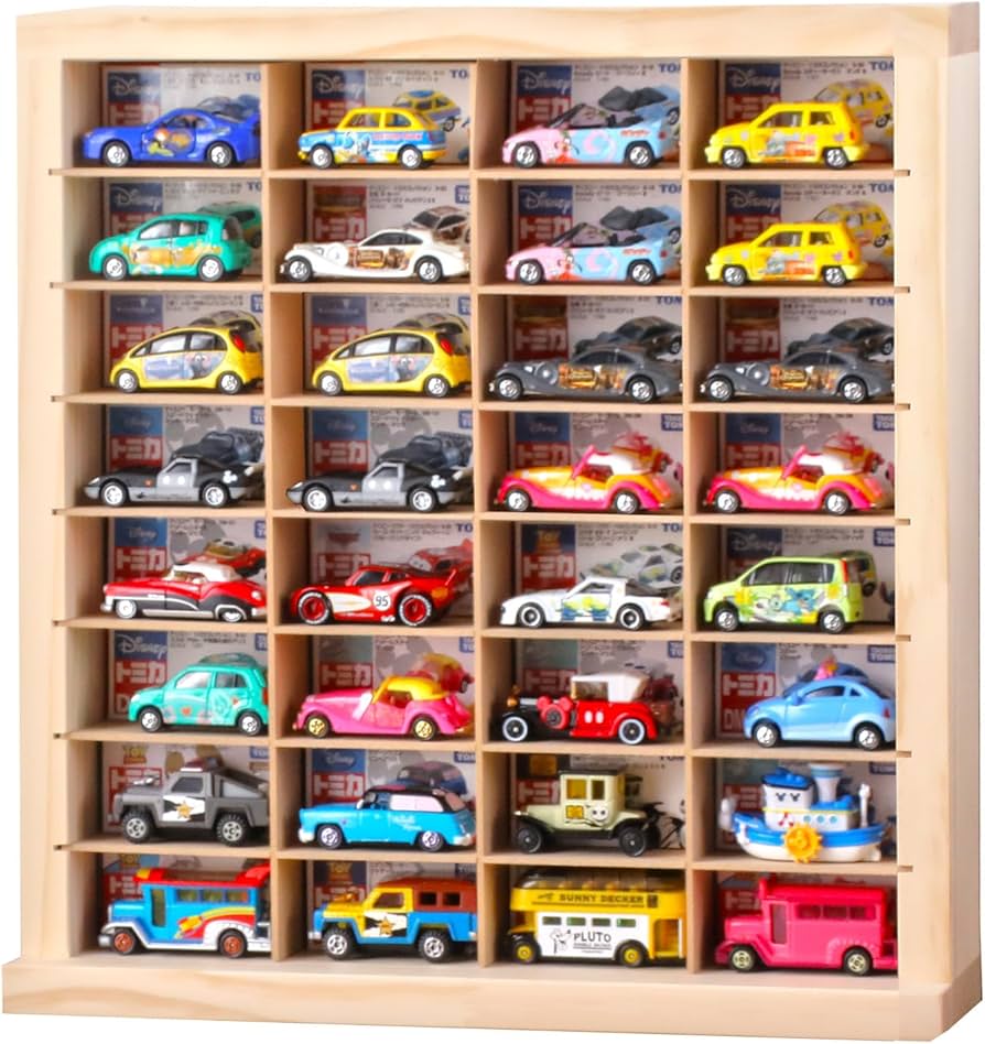 Amazon｜もりもり工房 ミニカーケース (8×4マス / 最大64台収納可能