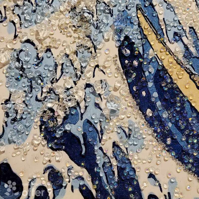 Amazon.co.jp: アートパネル クリスタル 水晶絵 アートフレーム 大型