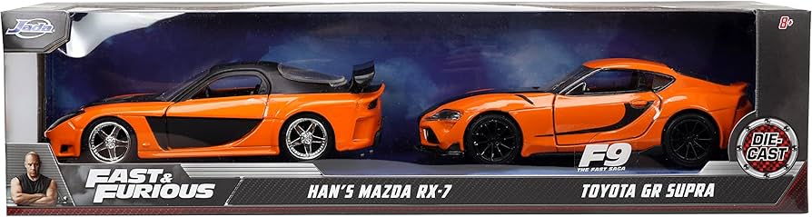Amazon.com: Jada Fast & Furious 1:32 Han's Mazda RX-7 & Toyota GR