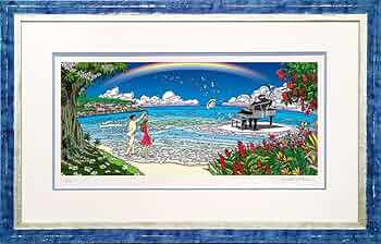 Amazon.co.jp: わたせせいぞう 版画（ジクレー） 「この夏キミと