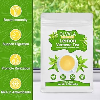 Amazon.com : Olvvla - Premium Lemon Verbena Tea Bags - 1.5g X 30